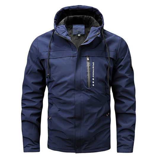 Hooded Jacket Outdoor Casual Men's Jackets Shell Jacket