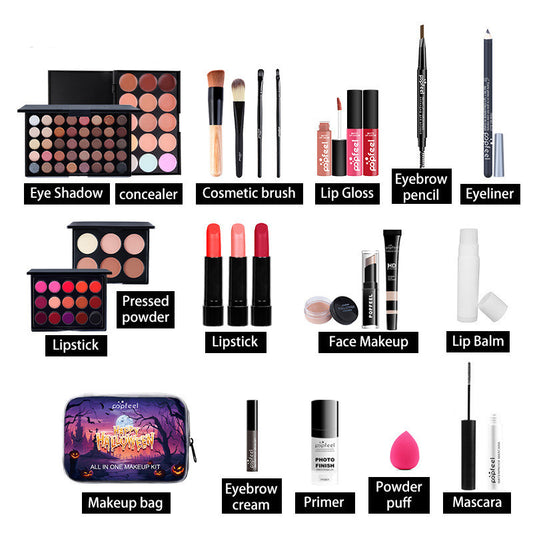 Halloween Lip Gloss Eye Shadow Makeup Set