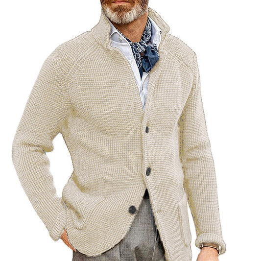 Sweater Men's Slim Stand Collar Knitted