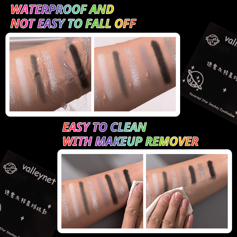 Smoked 9 Colors Eye Shadow Plate Halloween Matte Shimmer