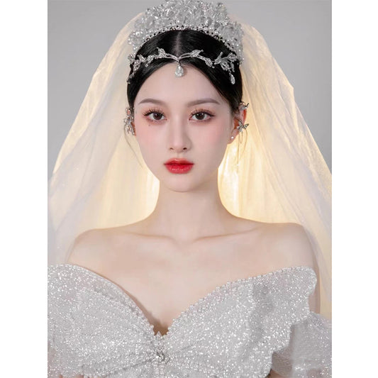 French Tube Top Wedding Dress Mother's Wedding Big Tail Main Wedding Dress