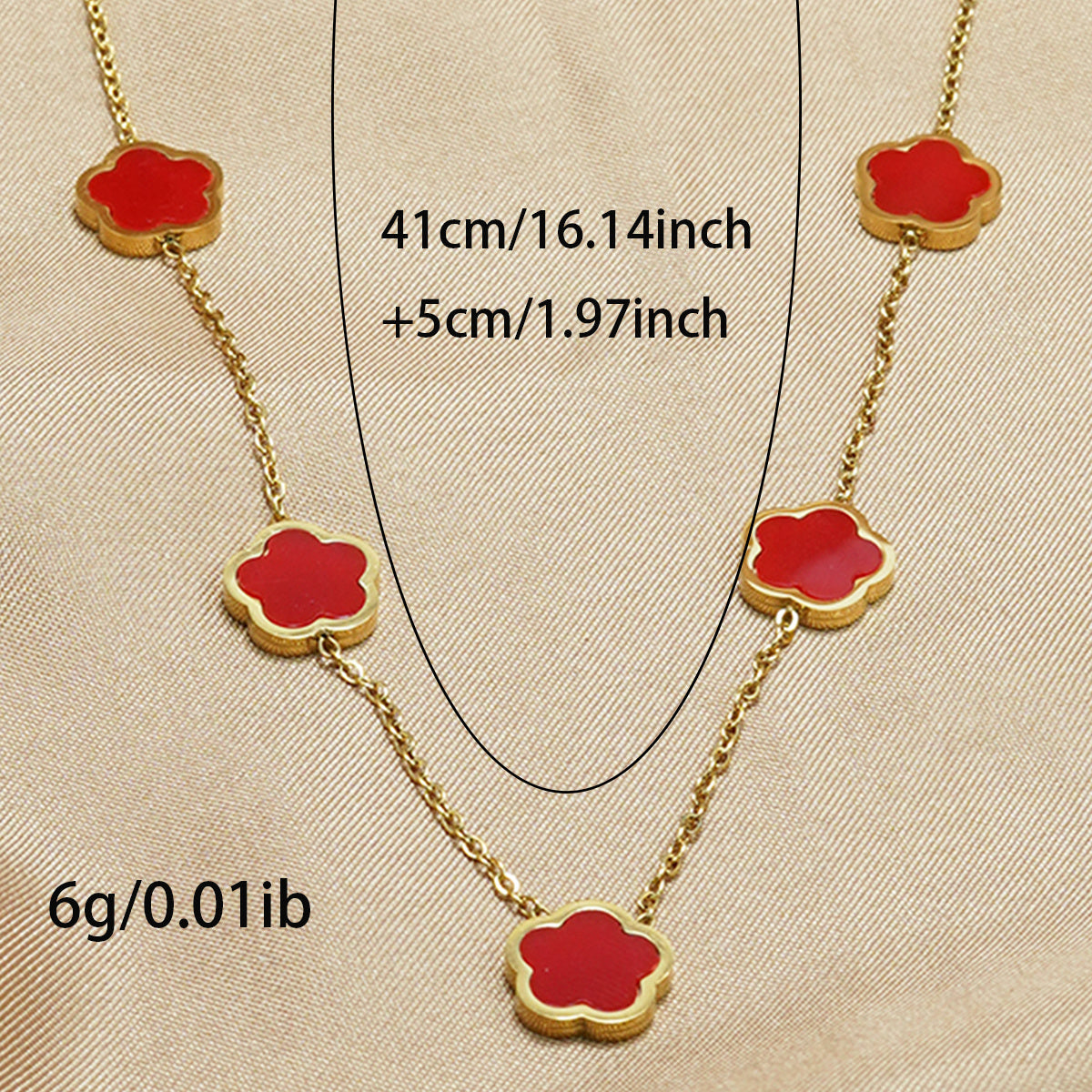 Lxalry 18K Gold Plated Five Leaf Clover Necklace Modern Minimalist Stainless Steel Jewelry Hypoallergenic Tarnish-Free Gift For Women Wife Mom Everyday Luxury With Golden Aura