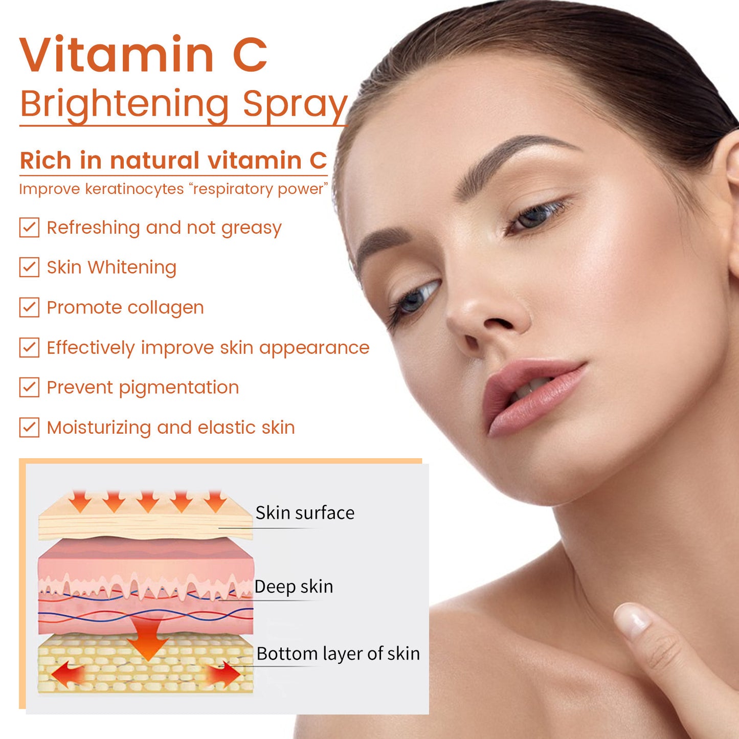 Skin Moisturizing And Fading Spray
