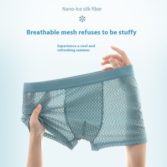 Ice Silk Mesh Men's Underwear