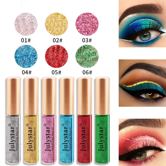 Color Pearlescent Liquid Eyeliner Not Smudge Liquid Eyeliner Suit