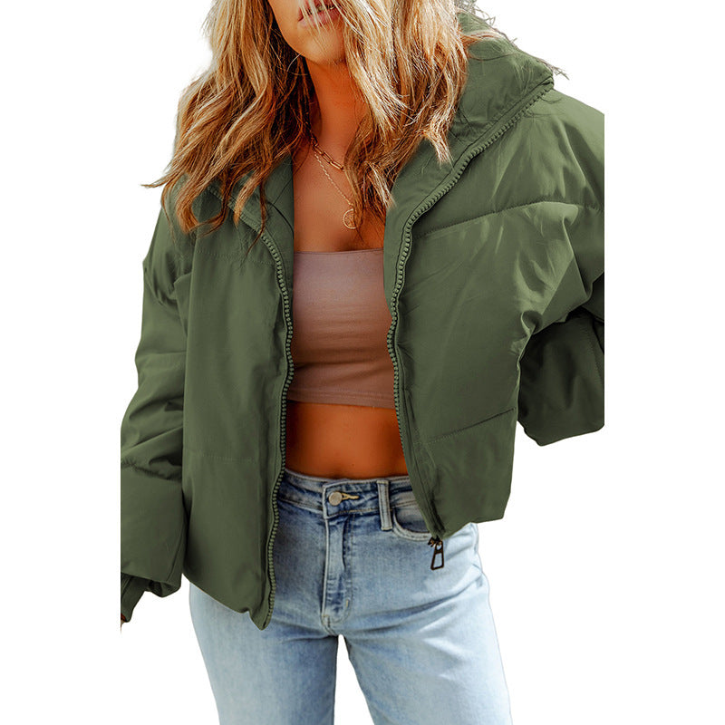 Lapel Warm Long Sleeves Coat For Women