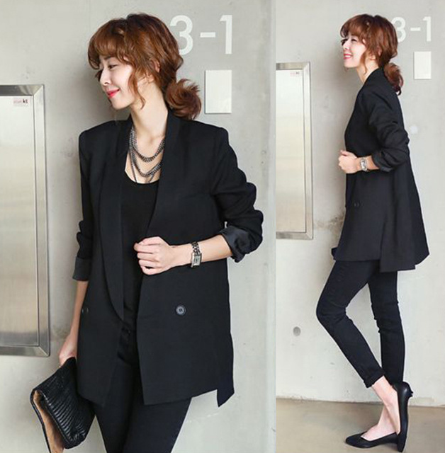 Women Jacket and Blazer Female Notched Collar Asymmetrical Chic Ladies Blazers feminino