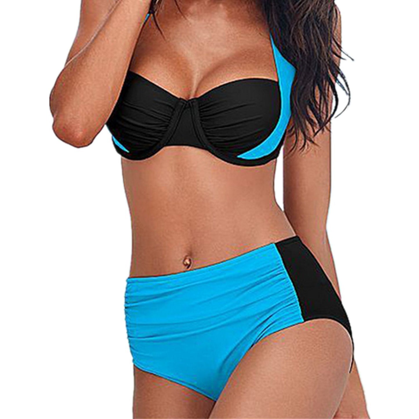 New Sexy Bikini Swimwear High Waist Swimsuit Women Halter