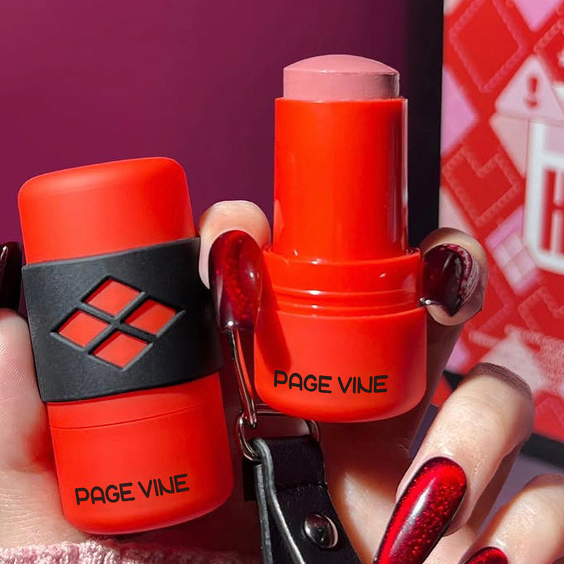 Lip And Cheek Dual-use Blush Lipstick Stick Color Rendering