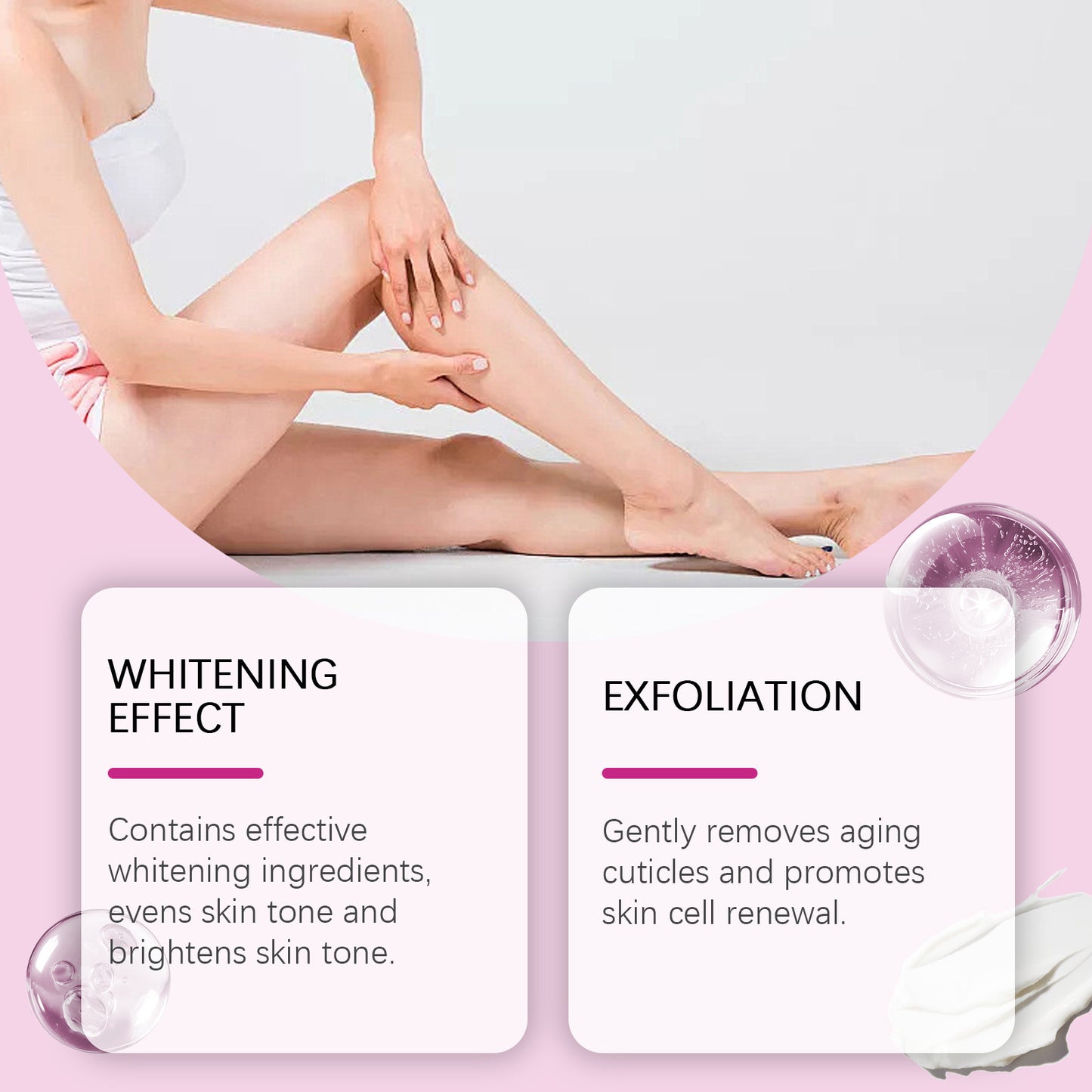 Brightening Body Cream Exfoliating Moisturizing
