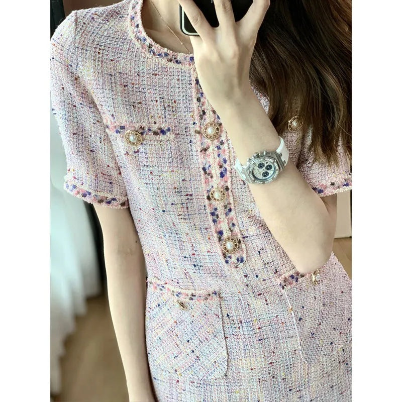 French Slim A Line Dress