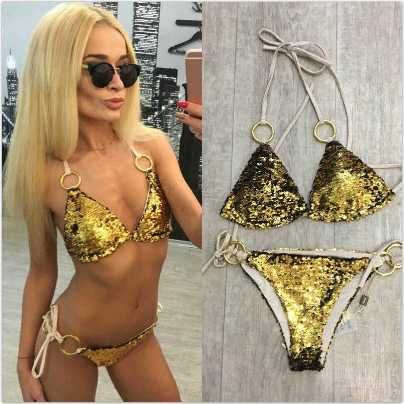 Lace-Up Bikini Women Swimsuit Suit