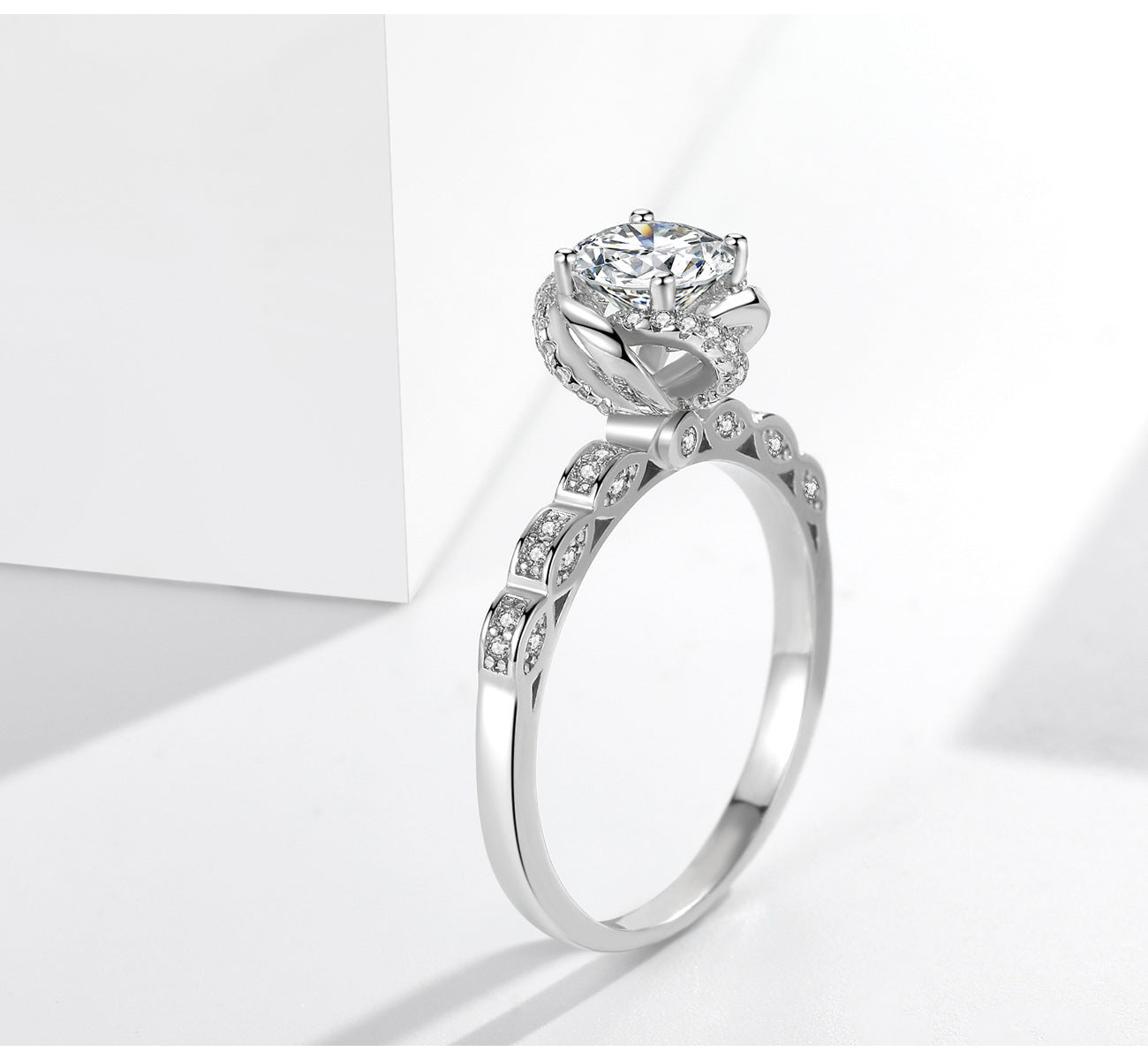 Bud 1 Karat Rhinestone Ring Women