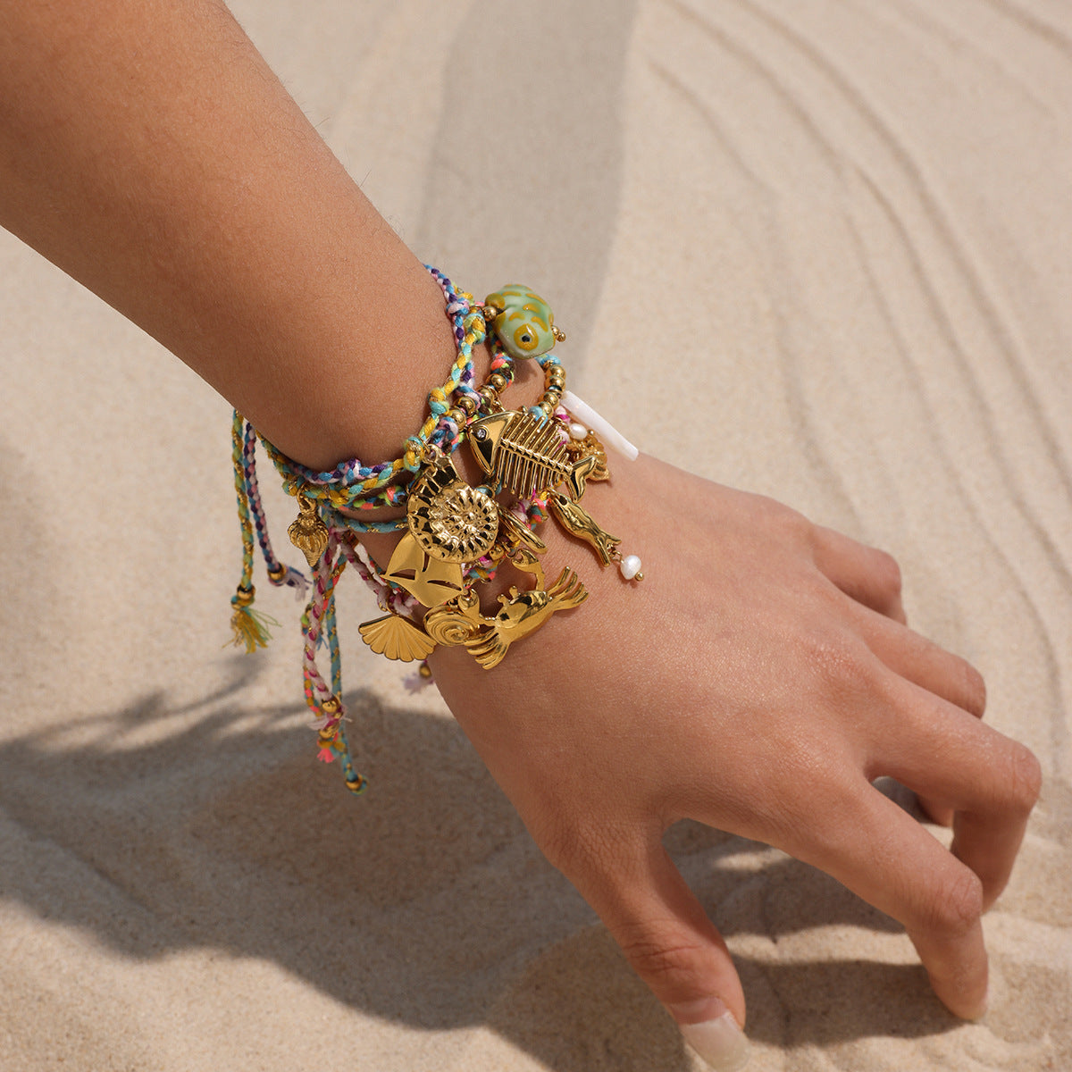 Marine Woven Diy Bracelet Stainless Steel