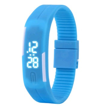 Waterproof LED Bracelet Watch Fashion Sports Watch White Light Touch Screen Electronic Student Watch