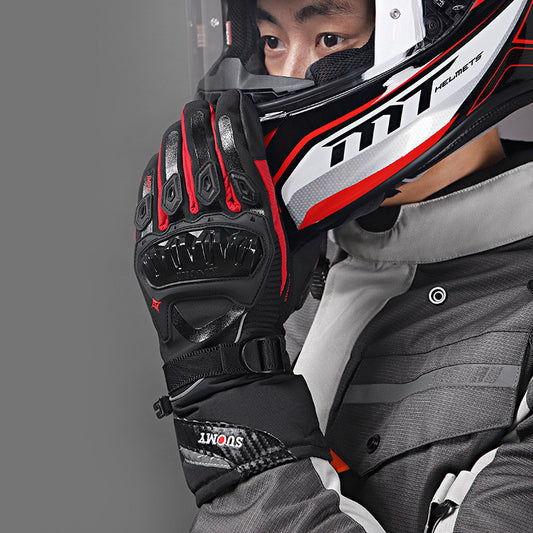 Waterproof Warm Four Seasons Winter Motorcycle Riding Gloves