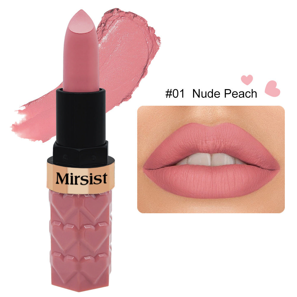 6 Color Matte Lipstick No Stain On Cup Waterproof And Durable