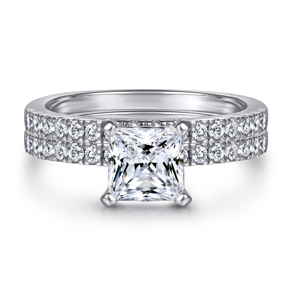 925 Sterling Silver Ring For Women Combination Sets