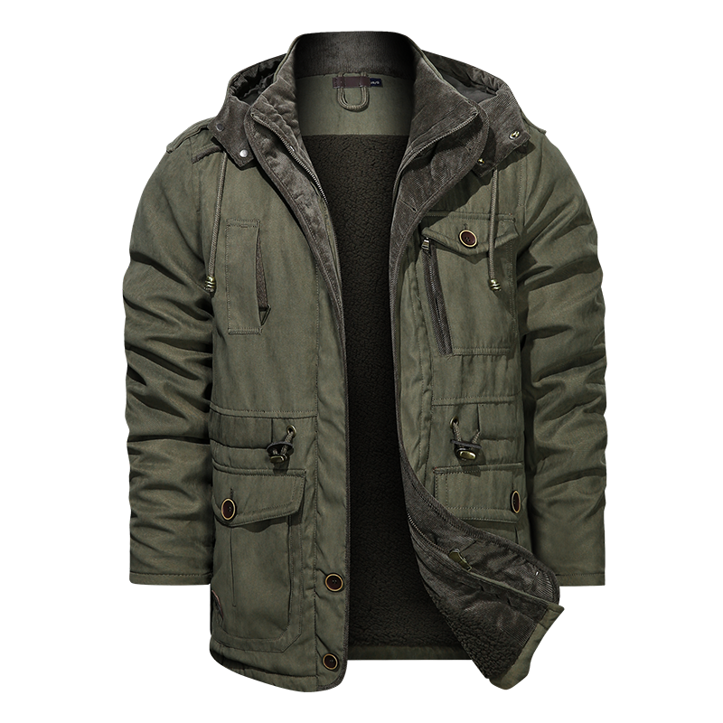 Winter Warm Thick Parkas Jacket Men Cotton Casual Parkas Jacket Coat Men Brand Loose Parkas
