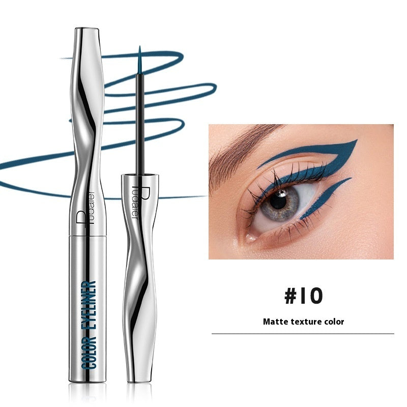 Color Eyeliner Makeup Waterproof Quick-drying Very Fine 24 Colors