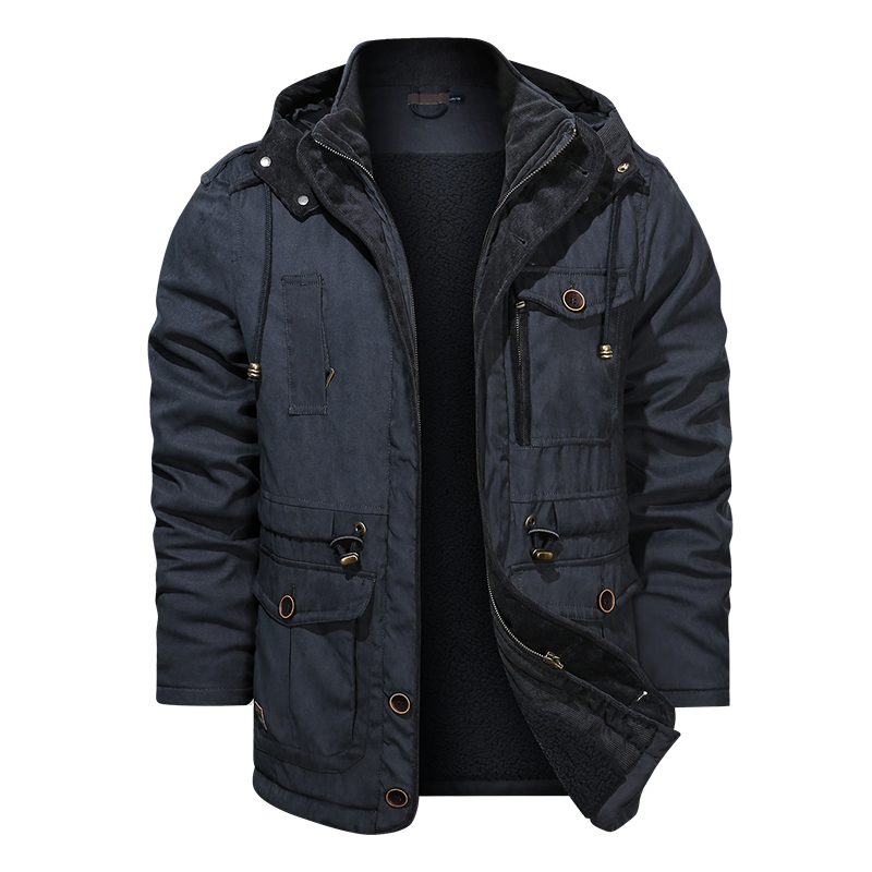 Winter Warm Thick Parkas Jacket Men Cotton Casual Parkas Jacket Coat Men Brand Loose Parkas