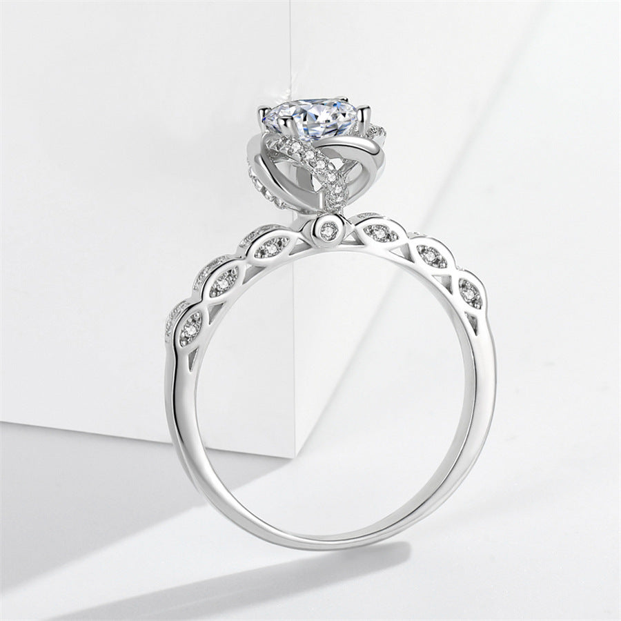 Bud 1 Karat Rhinestone Ring Women