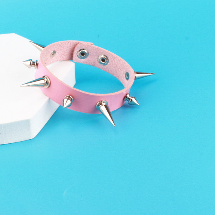 European And American Punk Gothic Fashion Couple Leather Bracelet