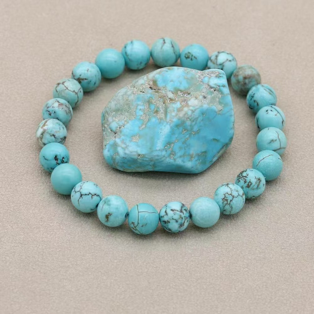 Rose Stone Agate Mixed Colorful Beads Bracelet