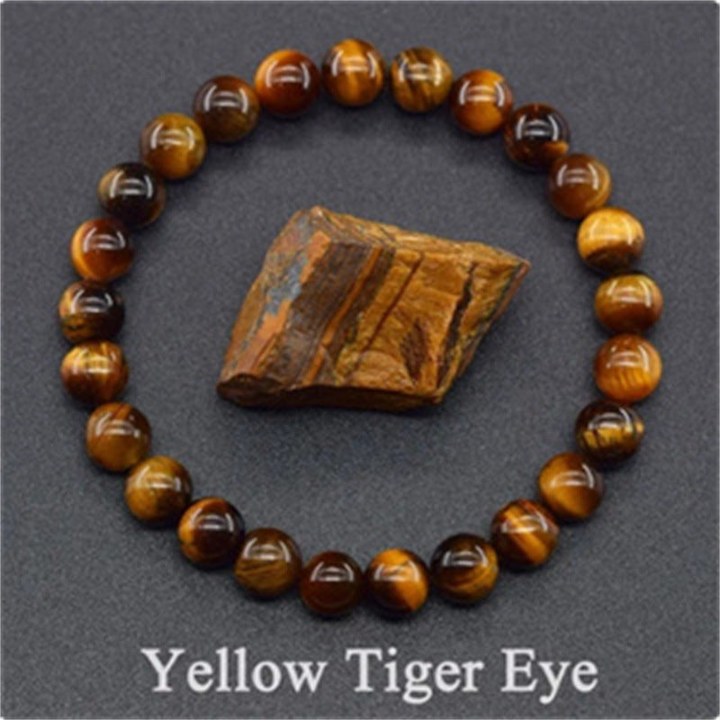 Rose Stone Agate Mixed Colorful Beads Bracelet