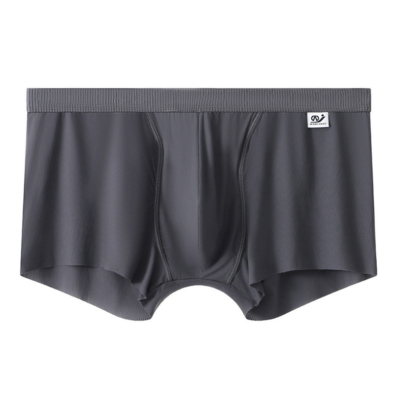 Men's Mesh Underwear Men's Ice Silk Boxer Summer Thin Breathable Boxers Seamless Youth Pants Men