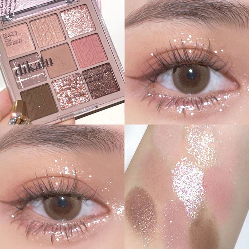Women's Fashion Christmas Snowflake Eye Shadow Plate