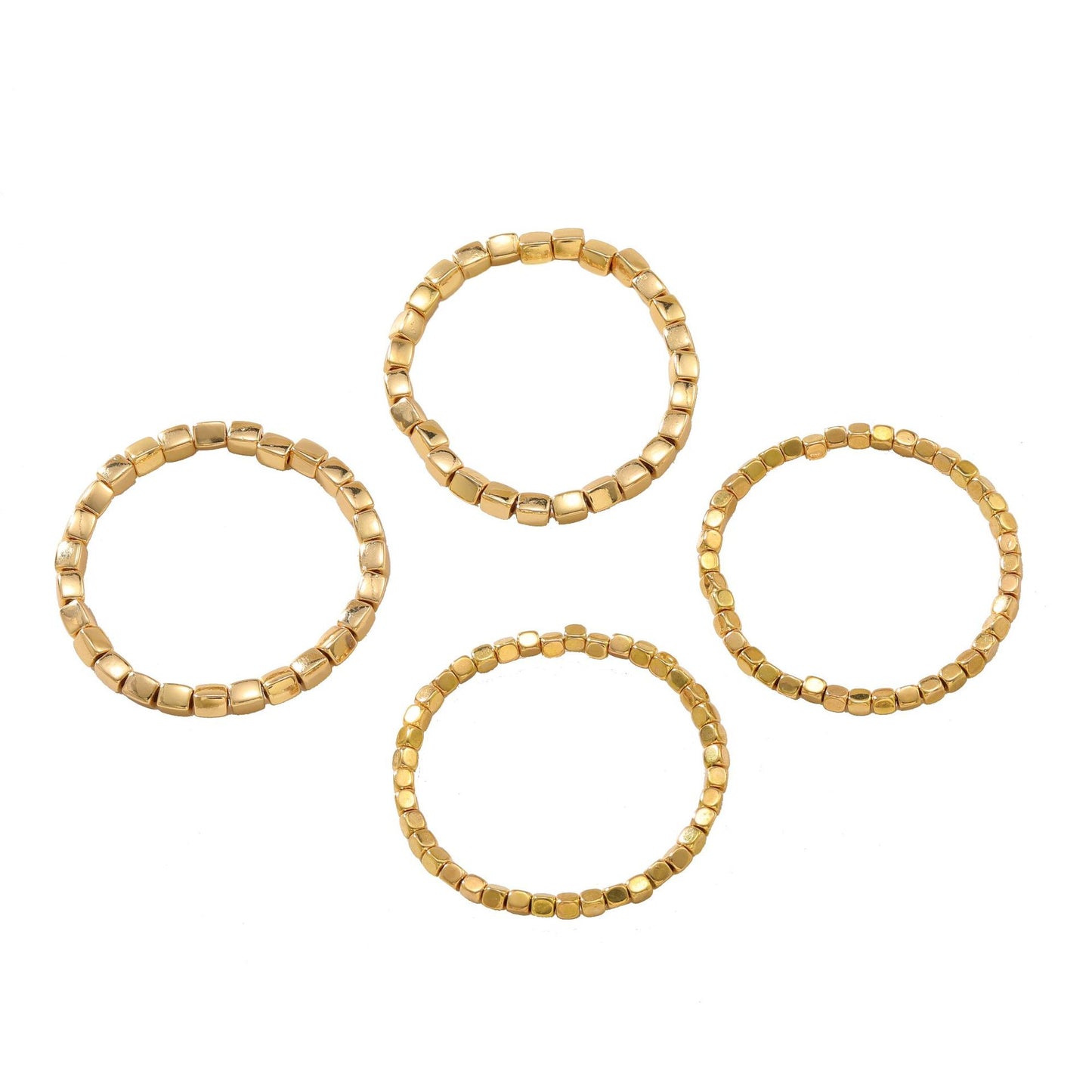 Fashion Simple Zinc Alloy Square Bracelet Suit