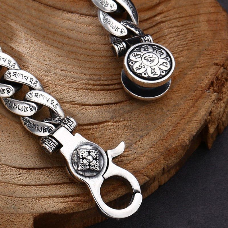 Special-interest Design Men's Fashion Six-character Mantra Bracelet