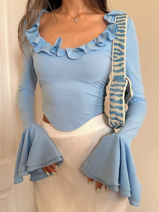 Fashion Women's Wear Tied Top T-shirt For Women
