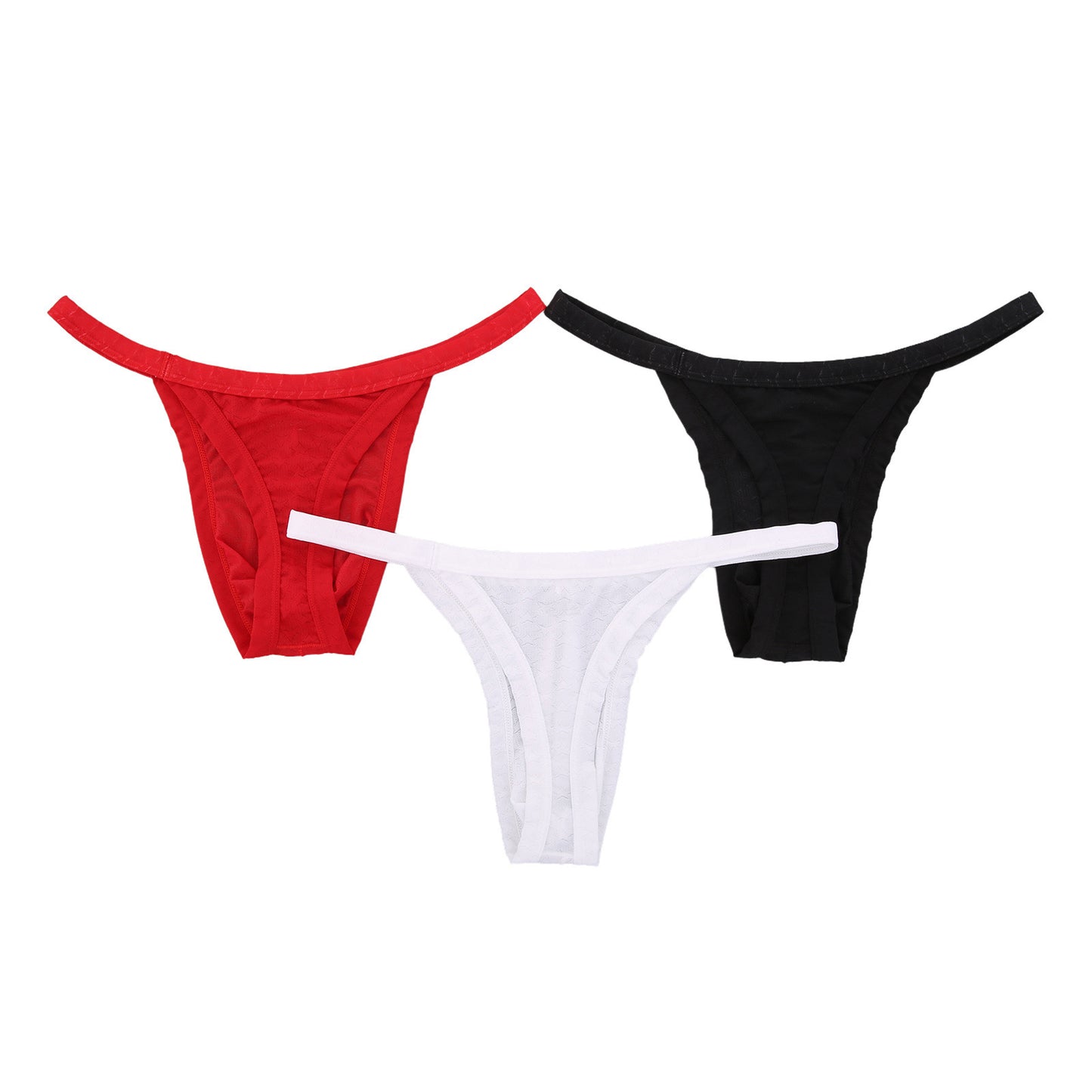 Men's XINGX Pattern Mesh Solid Color Thongs
