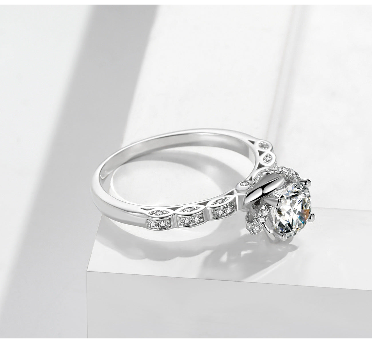 Bud 1 Karat Rhinestone Ring Women