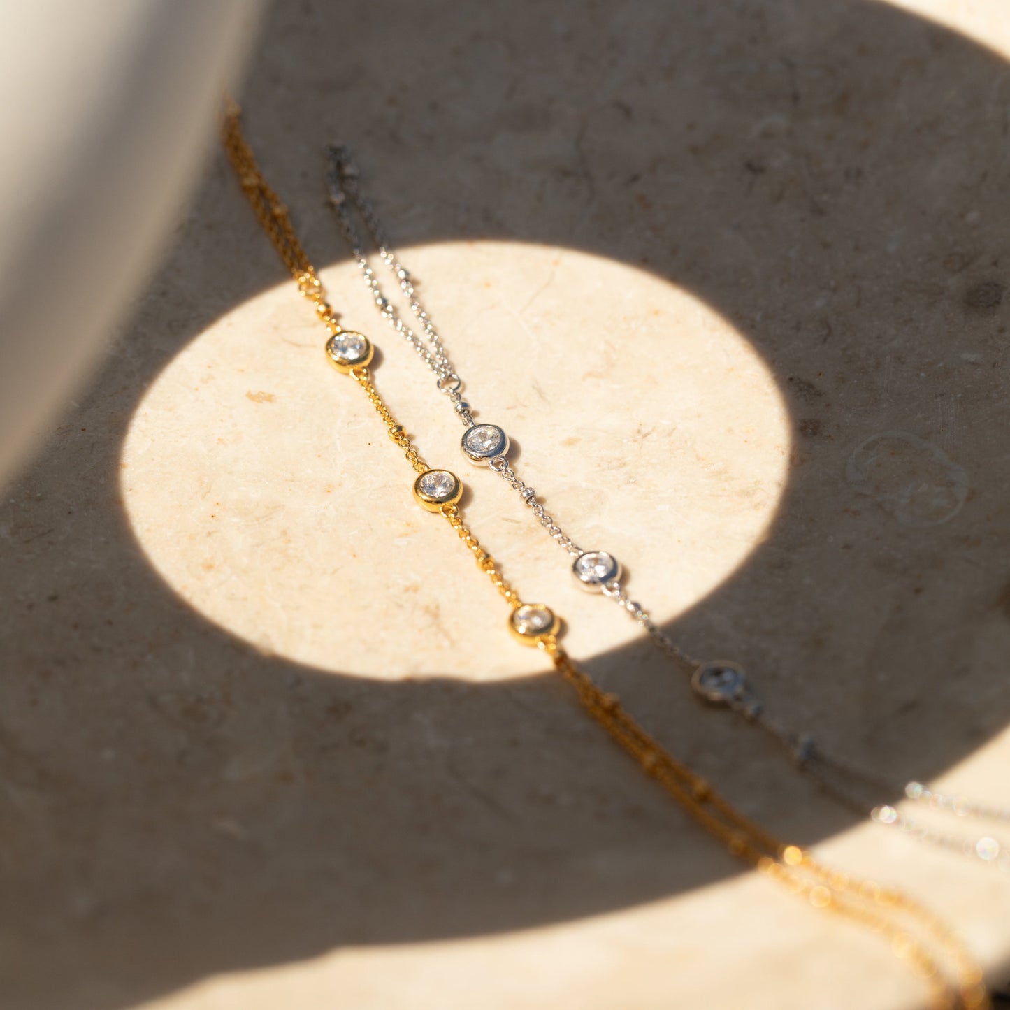 Small Rice-shaped Beads Rice Beads Zircon Pearl Ring Chain Love Finger Chain Ornament