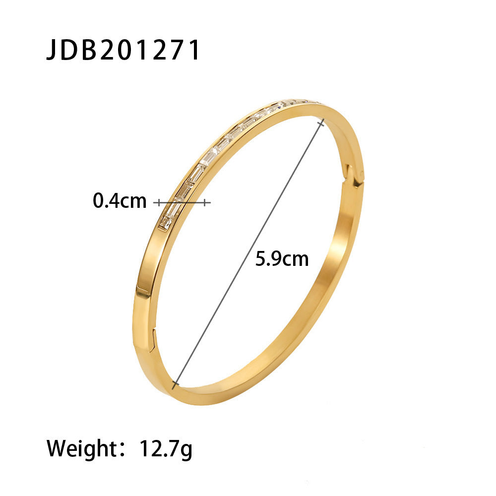 Stainless Steel Mitten-type Bracelet Female Special-interest Design