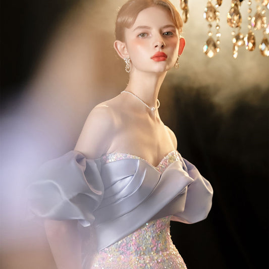 Wedding Gown Bridal Engagement Evening Dress Adults' Ceremony