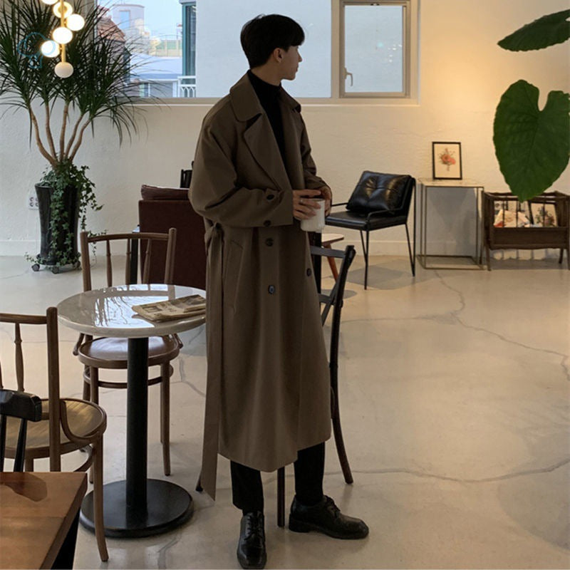 Men's Fashion Casual British Mid-length Coat