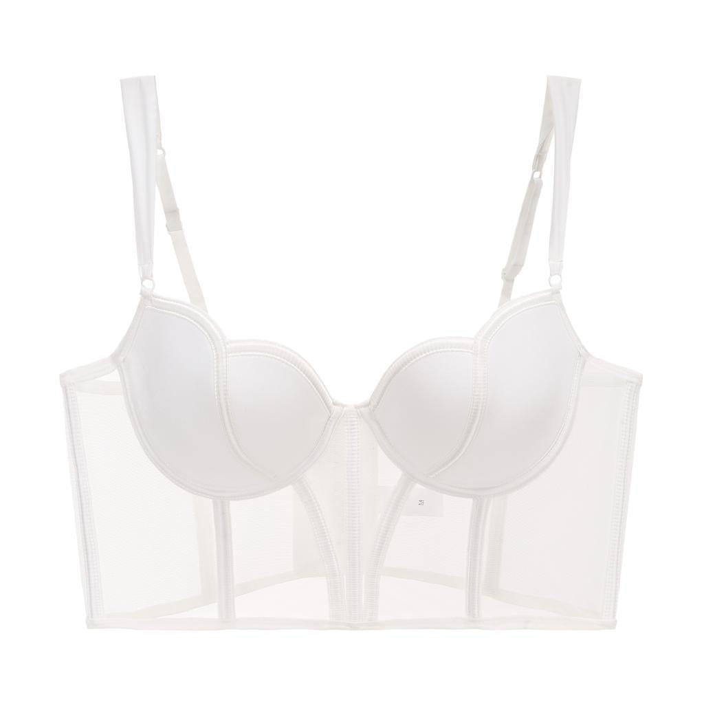 Fishbone Bra Mesh Stitching Vest For Women