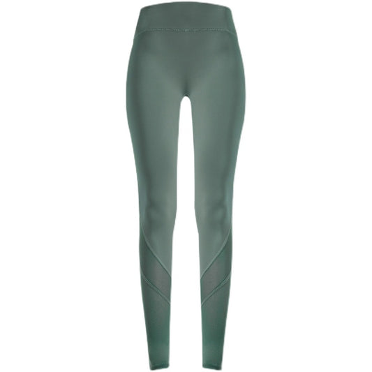 Nude Mesh Stitching Gym Pants For Women