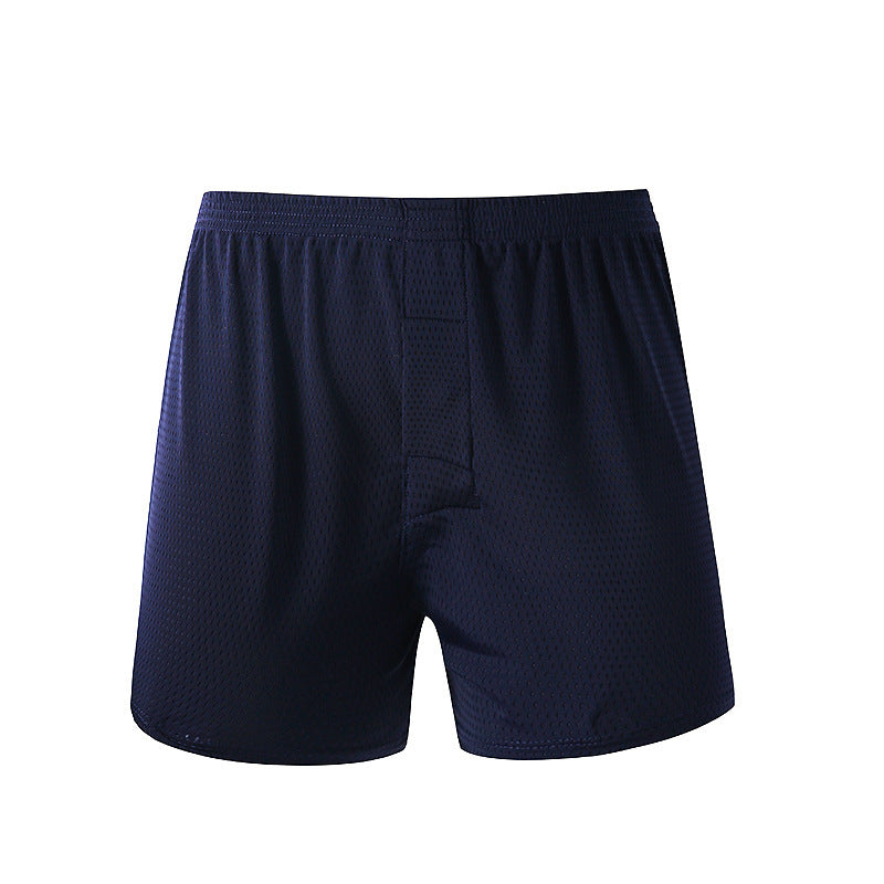 Men's Underwear Ice Silk Mesh Breathable Boxer