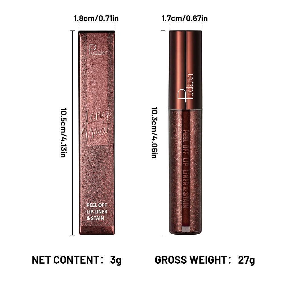 Tear And Pull Lipstick Lip Liner Long-lasting Coloring