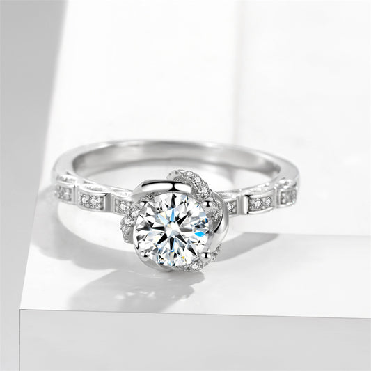 Bud 1 Karat Rhinestone Ring Women