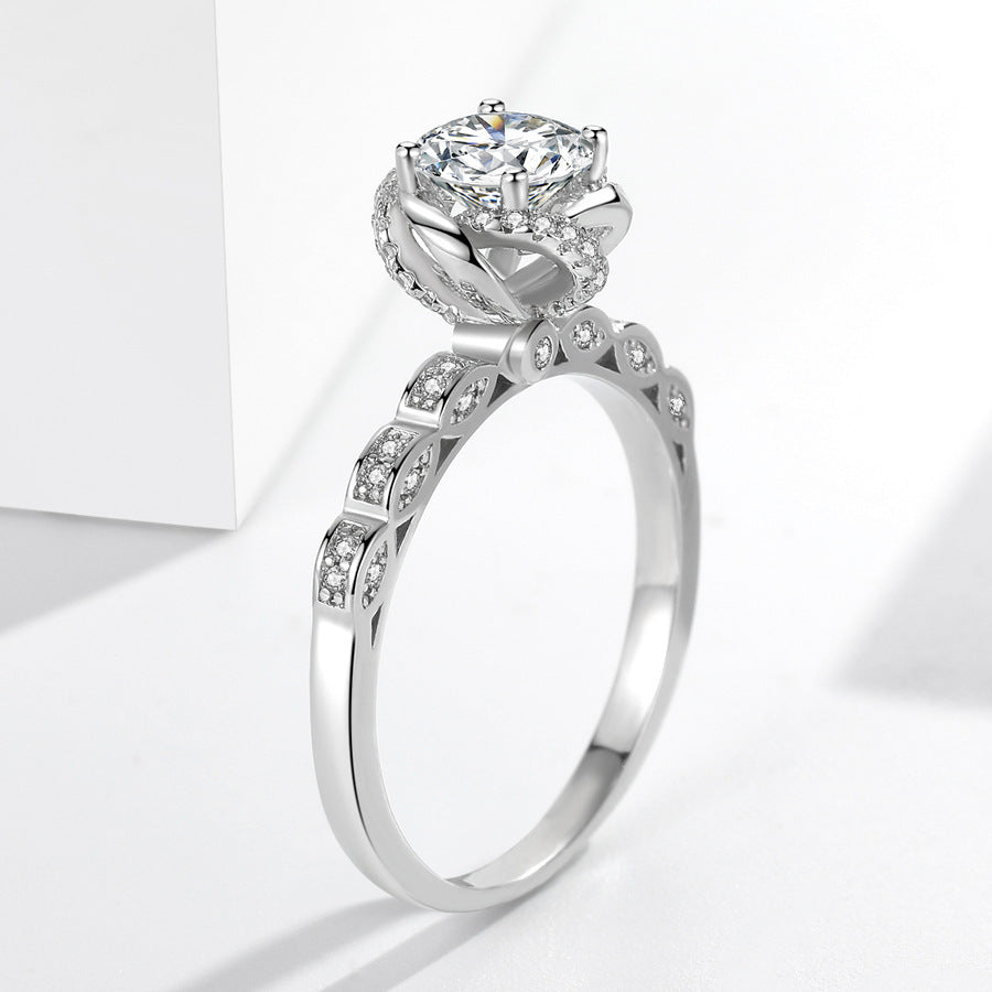 Bud 1 Karat Rhinestone Ring Women