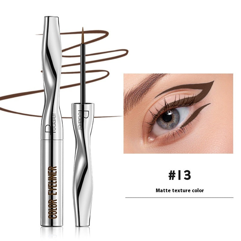 Color Eyeliner Makeup Waterproof Quick-drying Very Fine 24 Colors