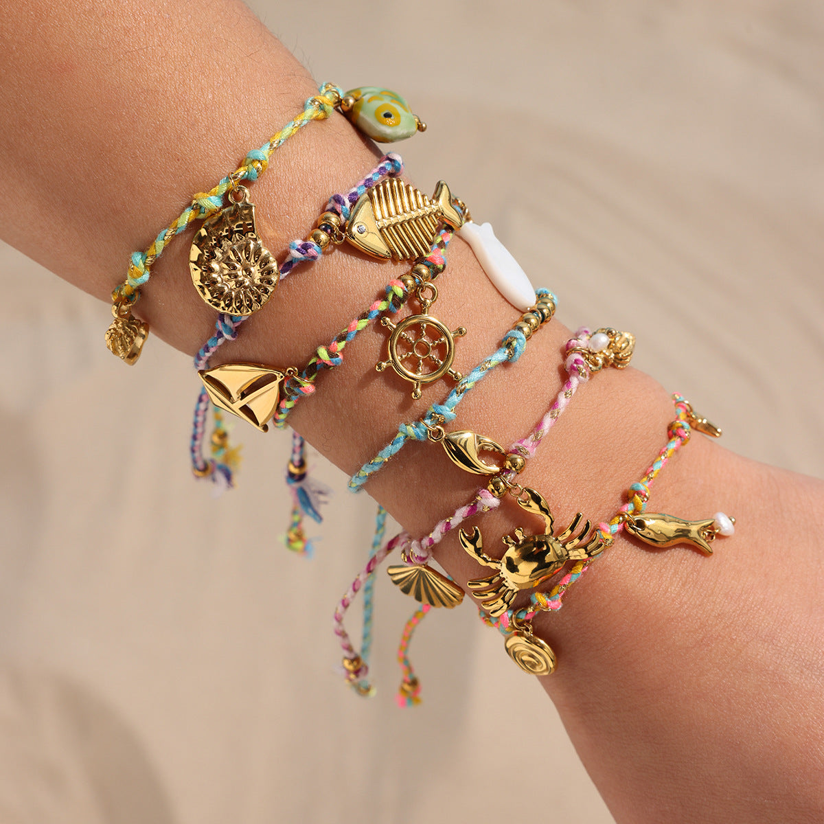 Marine Woven Diy Bracelet Stainless Steel